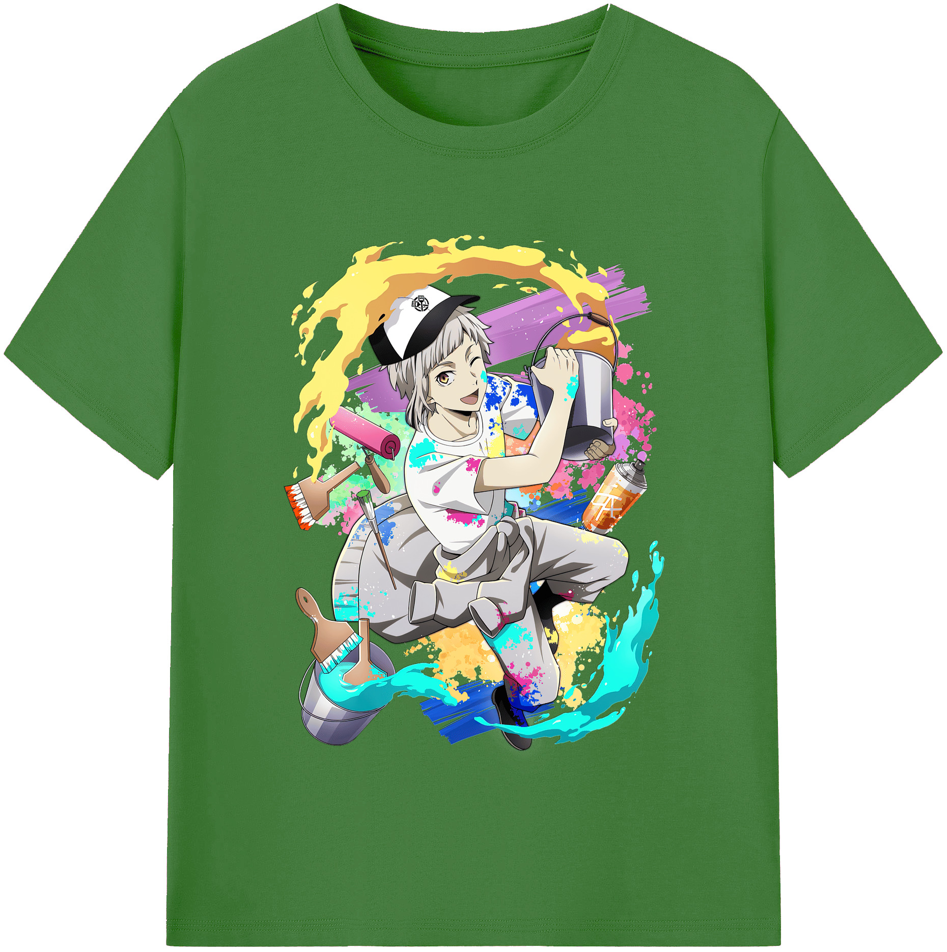 （画像用） 文豪ストレイドッグス Bungo Stray Dogs レディースカジュアルプリントTシャツ（綿100％）